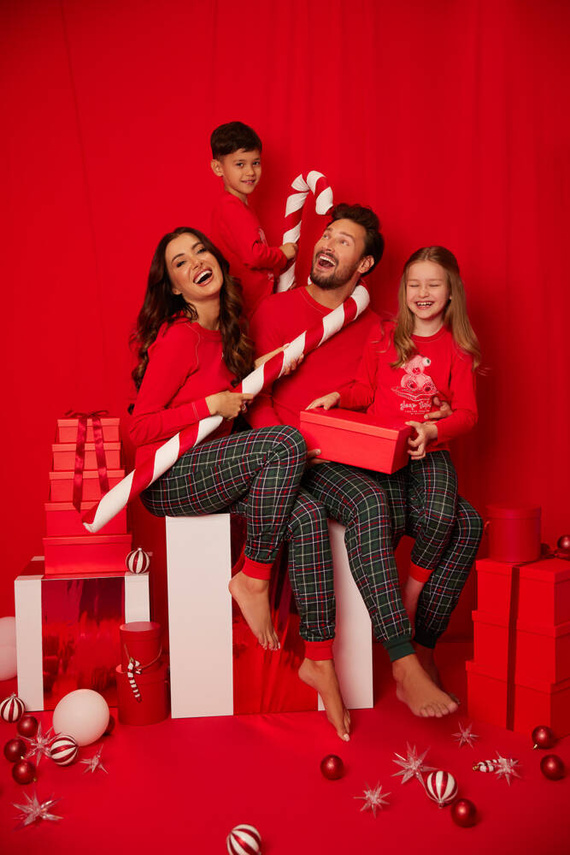 Fogo Piżama dziecięca Italian Fashion - czerwony/druk