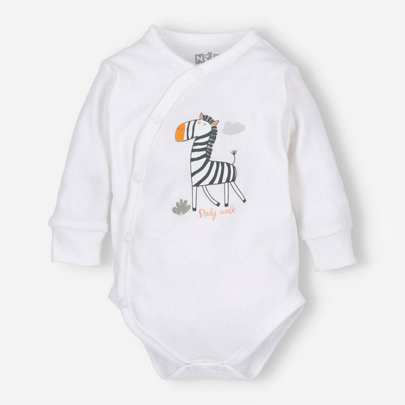 ABN-5322/ECR Zebra Body kopertowe z bawełny organicznej Nini ecru