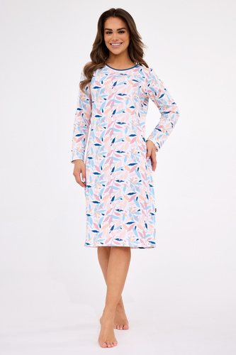 770/456 Hannah Cornette – damska koszula nocna, bawełna, rękaw długi
