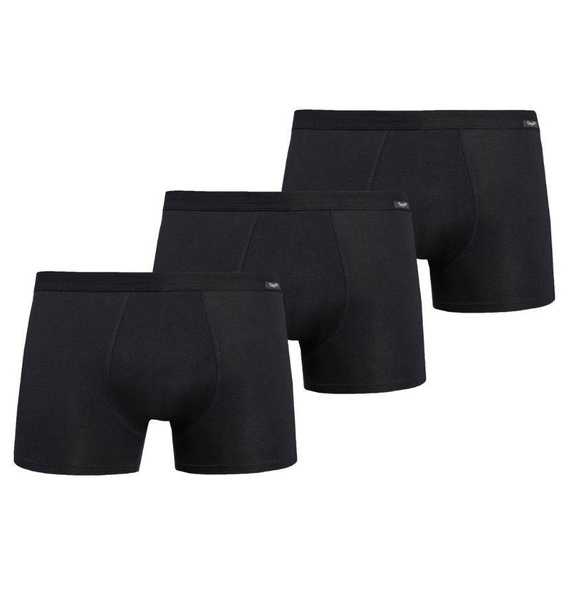 801-3 Levi Bokserki męskie 3- PAK Teyli - czarny