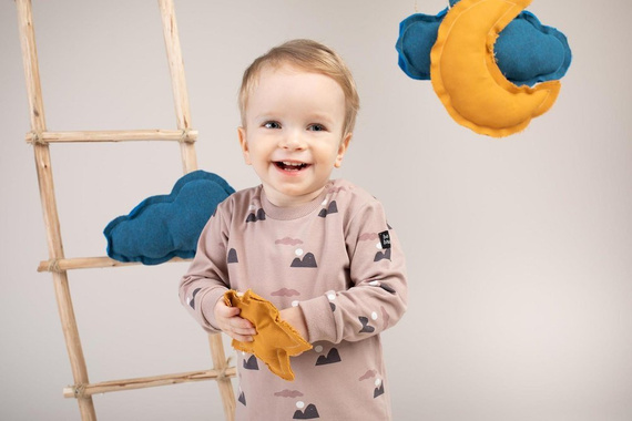 "Dreamer" Bluzka z długim rękawem Pinokio - beż druk