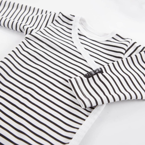 Magic Body z długim rękawem rozpinane Eevi- białe paski