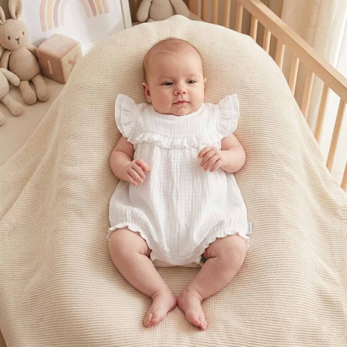 Nicol 224225 Muślinowy Rampers Niemowlęcy Bawełna Lekki na Lato