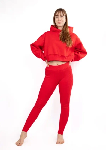 DK-K-B13 Dresowy komplet damski Dkaren - czerwony