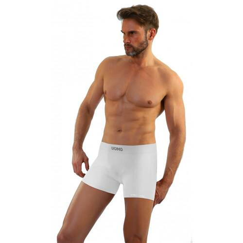 BM07 Solar Bokserki męskie bezszwowe Sesto Senso - biały 