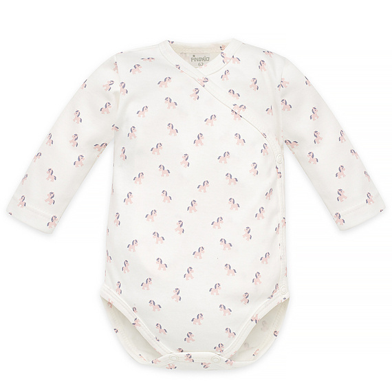 Lovely Day Body niemowlęce Pinokio - ecru koniki