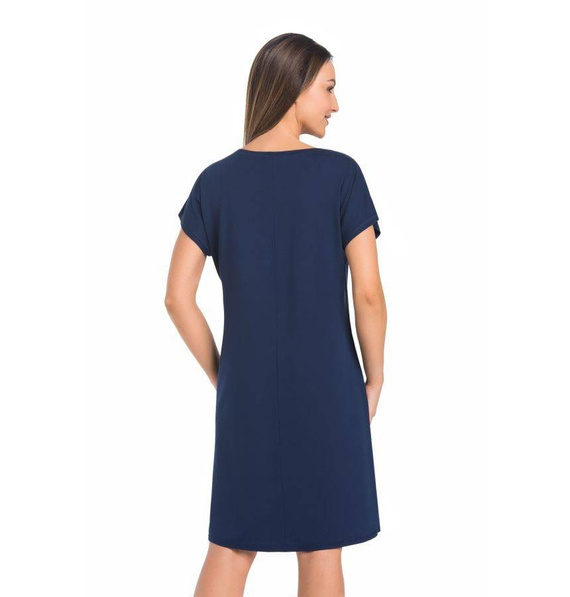 2810 Luzi koszula nocna, krótki rękaw Teyli - granatowa