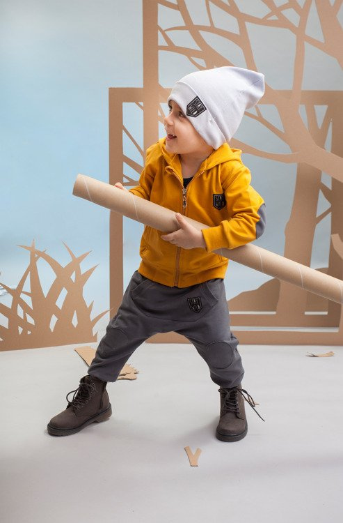 Pumpy "WILD BOY" szare