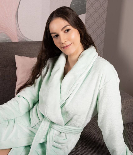 Minty Long Szlafrok damski Momenti Per Me mint 