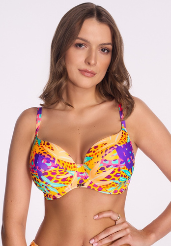 Biustonosz kąpielowy Full Cup SK 240 Jungle Pop Ava – egzotyczny design, stabilne podtrzymanie, idealny na lato