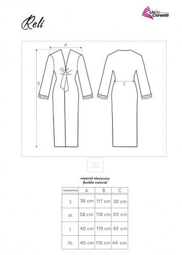 Reli LC 90027 Szlafrok damski LivCo Corsetti