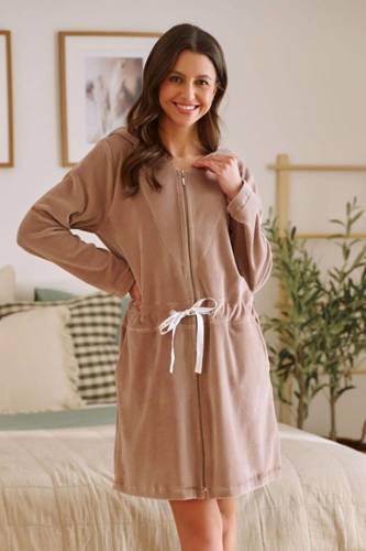 1008 Szlafrok damski Doctor Nap - beige