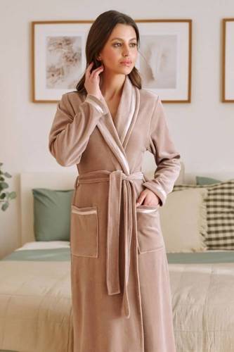 1078 Szlafrok damski Doctor Nap - beige