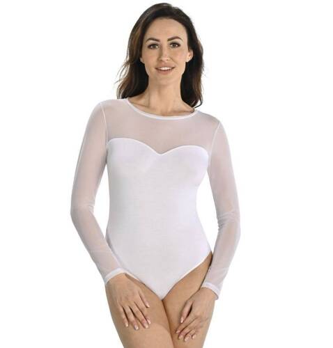 2407 Willow Body damskie z długim rękawem Teyli - white