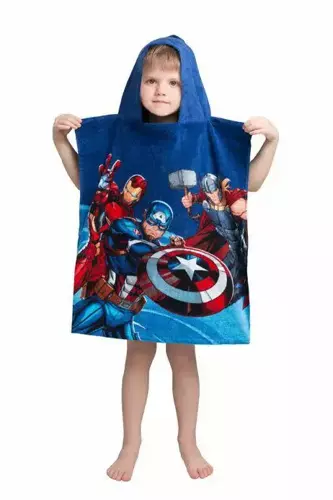 2626 Poncho dla dzieci Avengers ręcznik z kapturem Jerry Fabrics