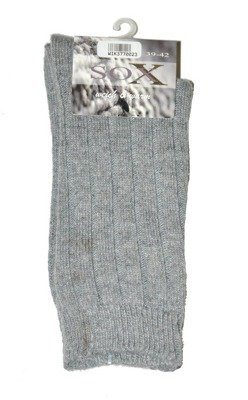 37700 Skarpety Sox Weich & Warm  Wik szary