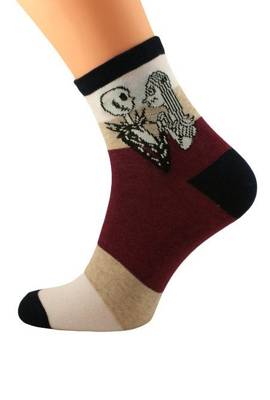 5643  Skarpety Popsox Halloween Bratex D-825 bordowy