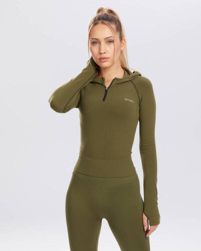 Adapt bluza sportowa damska Spaio khaki 