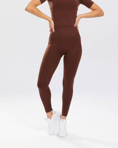 Adapt legginsy damskie Spaio coffee