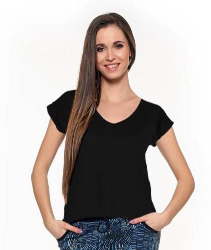 BD900-521 T-shirt damski Moraj - czarny