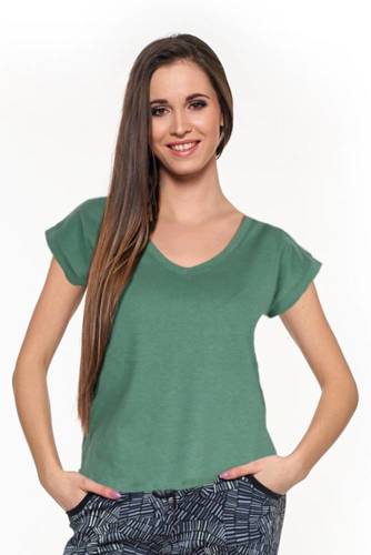 BD900-521 T-shirt damski Moraj - khaki