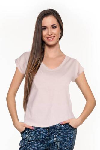 BD900-521 T-shirt damski Moraj - pudrowy róż