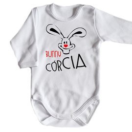 Body długi rękaw "BUNNY CÓRCIA" Moocha biały