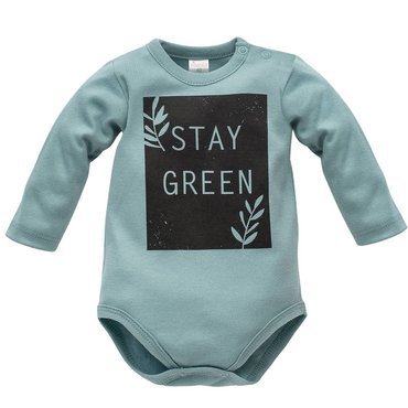 Body z długim rękawem "Stay Green" Pinokio - turkus