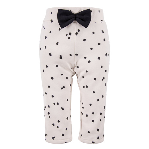 Dogs & Spots Legginsy niemowlęce Eevi - białe