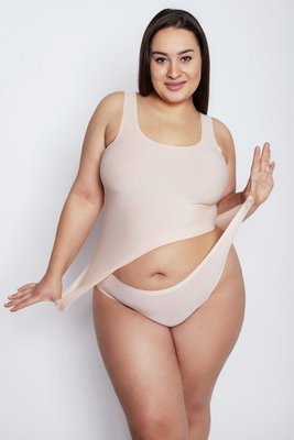 Flexi-One Figi Damskie Plus Size Julimex beżowy