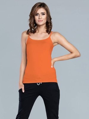 Ibiza Koszula Damska wąskie ramiączka Italian Fashion- pomarańcz