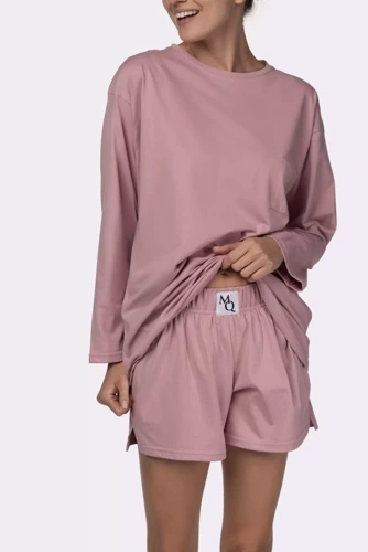 Joy longsleeve Piżama damska Mona pink