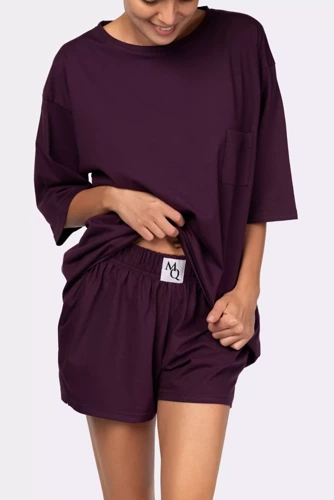 Joy shortsleeve Piżama damska Mona purple 