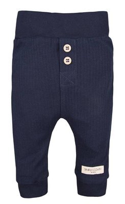 Legginsy bawełniane z guzikami "SIMPLY COMFY" Ewa Klucze - granat 