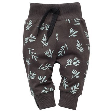 Legginsy niemowlęce "Stay Green" Pinokio - grafit druk 