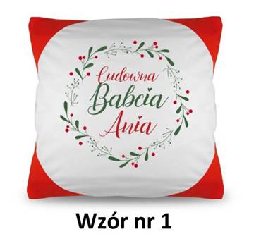 Poduszka z nadrukiem na Dzień Babci i Dziadka Moocha wzór 1 