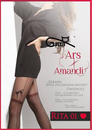 Rita 01 Rajstopy Ars Amand Gatta- nero red