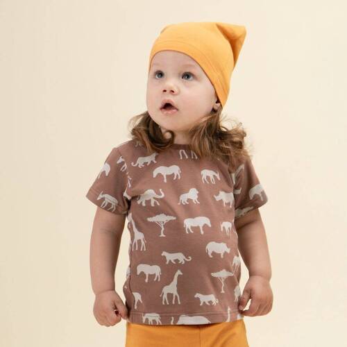 Safari T-shirt z nadrukiem Pinokio - afryka brązowy