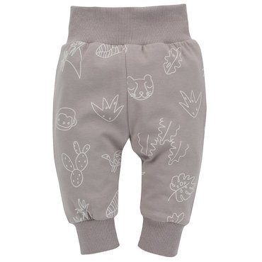 Slow Life Legginsy niemowlęce Pinokio - beż druk