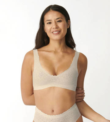 Zero Feel Lace Top Sloggi - angora