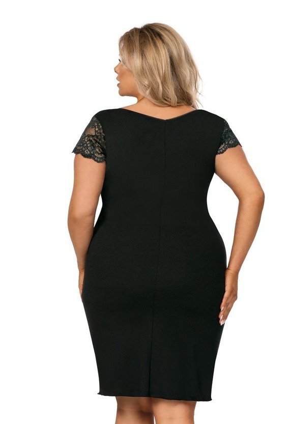 Tess Plus Size Damska Koszulka Nocna Donna Czarny 55843 Rafjolkapl 4652