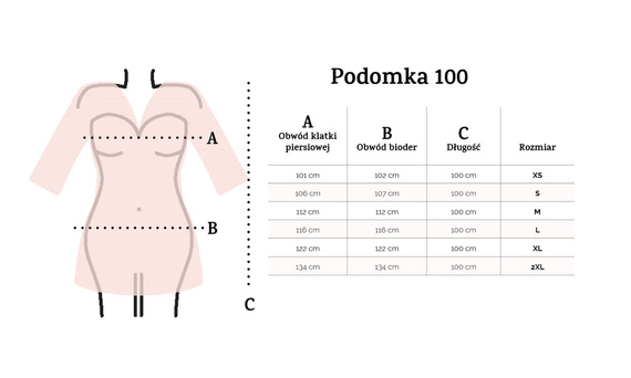 100 Podomka Szlafrok Damski Dkaren - biały