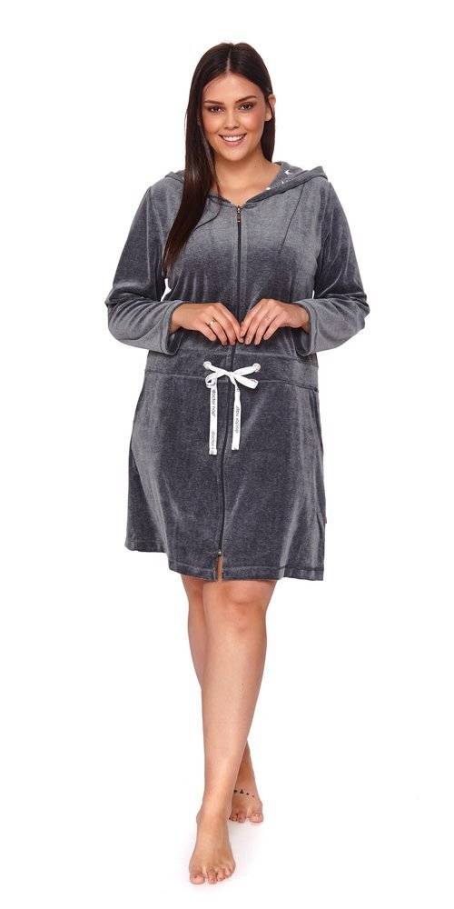 1008 Szlafrok damski Doctor Nap - dark grey