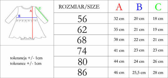 209159 Rosy Sukienko-body z długim rękawem Nicol