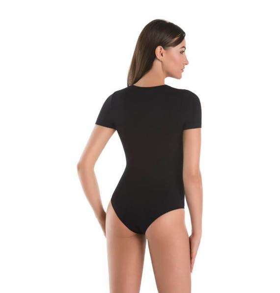 2403-2 Shirty Body damskie z krótkim rękawem 2-pack Teyli czarny