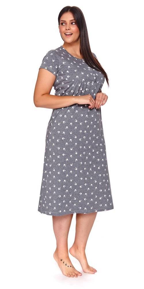 4119 Koszula Nocna ciążowa i do karmienia Doctor Nap - dark grey