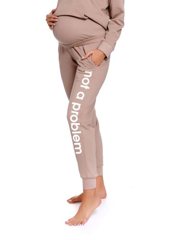 4238 Spodnie dresowe ciążowe Doctor Nap - beige