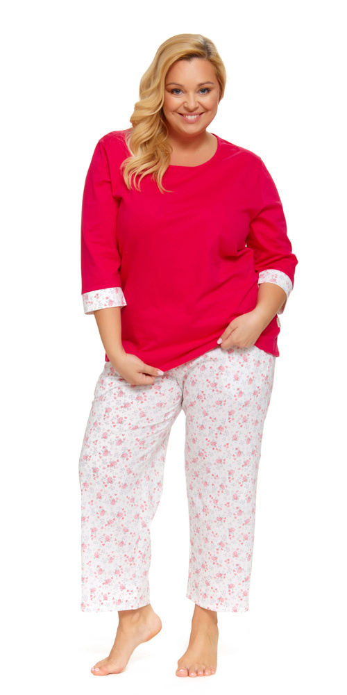 5279 Piżama Damska Plus Size Doctor Nap - viva magenta