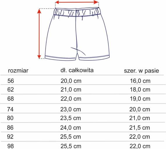 ABN-2942/CZA Summer Robots Szorty bawełniane Nini czarny 