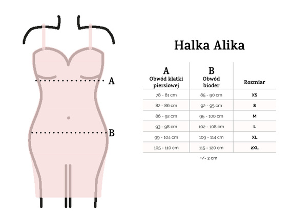 Alika Halka satynowa koszulka damska DKaren - czarny